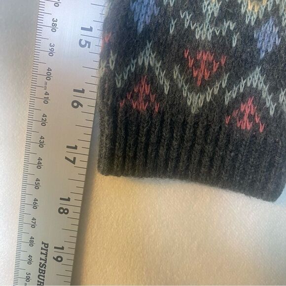 Boundary Waters Vintage Gray W/Floral Design Knit Cardigan Size Large - Picture 8 of 8